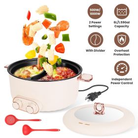 6L/1.59Gal Electric Hot Pot With Divider
